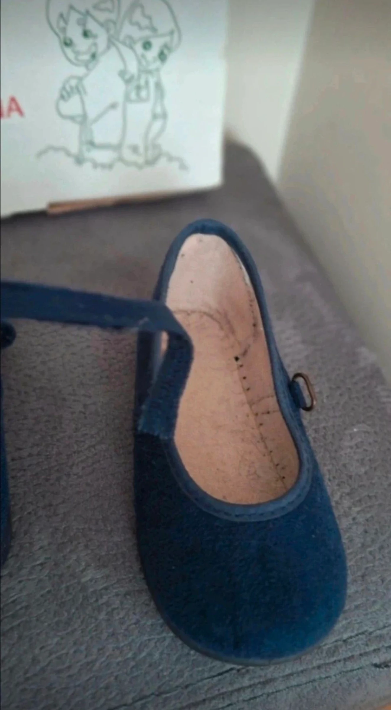 Girls' shoes, Mary Janes, navy blue, size 21 – photo 4